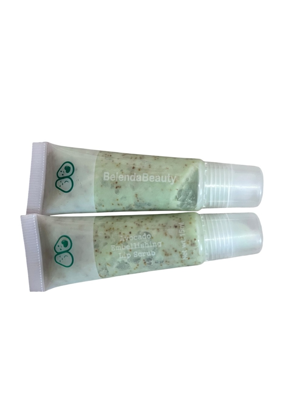 Belenda Beauty Avocado Embellishing Lip Scrub Bundle – Set of 2